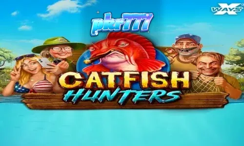 Catfish Hunters slot machine underwater theme with dark atmosphere